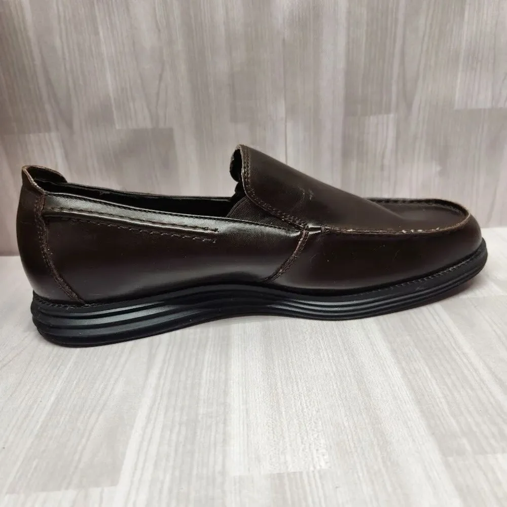 Deer Stag Andrew Mens Casual Loafers Dress Shoes Brown Size 9.5 Leather